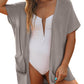 ⏰Early Autumn Sales 49% OFF🔥Women's Short Sleeve Pleated Lightweight Open Front Cardigan