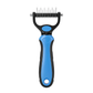 🔥Last Day 50% OFF🔥Professional Double-Sided Pet Grooming Rake✨Undercoat Deshedding Tool for Dogs & Cats 🐶🐱