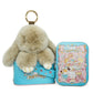 Handcrafted Soft Bunny Charm: Adorable Plush Rabbit Toy Keychain