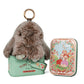 Handcrafted Soft Bunny Charm: Adorable Plush Rabbit Toy Keychain