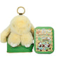 Handcrafted Soft Bunny Charm: Adorable Plush Rabbit Toy Keychain