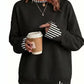 🍁Autumn Sale 50% OFF!👚Women's Loose Faux Two‑Piece Sweatshirt