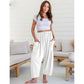 💥Best Seller-60% OFF☀️Women's Linen Wide Leg Pants with Pockets
