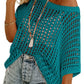 🥰Summer Hot Sale🌿Womens Casual Short Sleeve Hollow Out Pullover Knit Tops