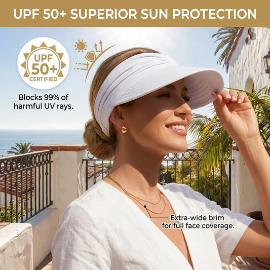 💐Summer Hot Sale 60% OFF🧡UPF 50+ Sun Visor Ponytail Hat