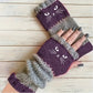 ❄️Winter Sale 60% Off🐾Cat Knitted Embroidery Fingerless Gloves