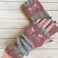 ❄️Winter Sale 60% Off🐾Cat Knitted Embroidery Fingerless Gloves