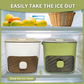 🎁2026 New Arrivals 50% OFF💥Essential for summer🥤🧊 Ice Cube Maker with Storage – 48 cubes at once, leak‑proof lid. Stackable, saves space. Includes ice scoop & tong.