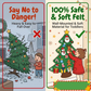 🎅Xmas Hot Sales - 50% OFF!🎄DIY Felt Christmas Tree for Kids✨32 Reusable Ornaments + Fairy Lights