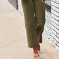👖2025 HOT SALE-50% OFF💷Stretch Twill Cropped Wide Leg Pants