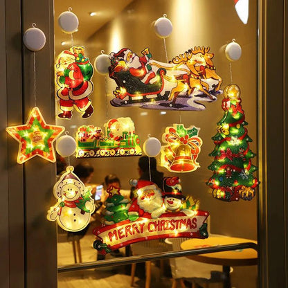 🧑‍🎄Xmas Sale 50% OFF🎄✨Christmas Window Hanging Lights