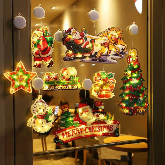 🧑‍🎄Xmas Sale 50% OFF🎄✨Christmas Window Hanging Lights