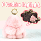 Handcrafted Soft Bunny Charm: Adorable Plush Rabbit Toy Keychain