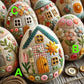 🏡Early Easter Sale-60% Off🥚Patchwork Felt Egg House DIY Kit