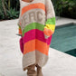 💃2024 New✨Color Block V-Neck Long Sleeve Sweater Dress🎉FREE SHIPPING