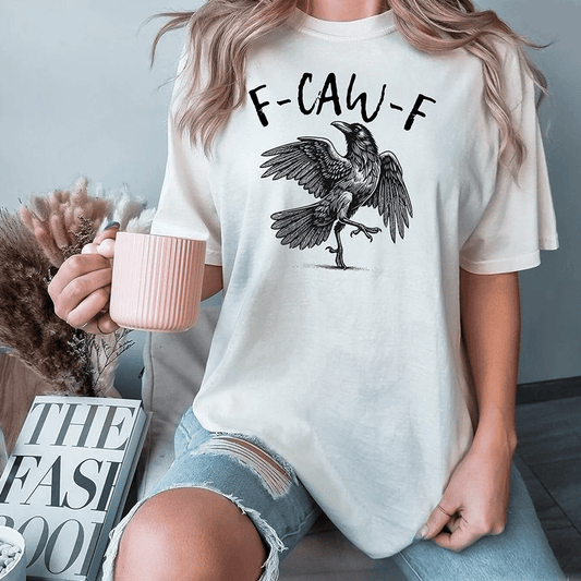 🔥Clearance Sale-50% Off✨Humorous Crow Graphic T-Shirt – Say It With a Caw!