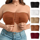 💕Hot Sale 49% OFF🔥Plus Size Strapless Front Buckle Breathable Bra