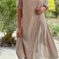 🌸Short Sleeve False Two-Piece Asymmetric Dress