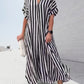 🎁✨Hot sale🔥 V-Neck Striped Maxi Dress (Free Shipping)