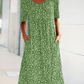 💫Summer Hot Sale💛Casual Women Scoop Neck Floral Dress (8 Colors with Pockets)