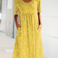 💫Summer Hot Sale💛Casual Women Scoop Neck Floral Dress (8 Colors with Pockets)