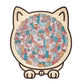 🎁60% OFF🧩135-Piece Morandi-Colored Cat Shaped Wooden Jigsaw Puzzle
