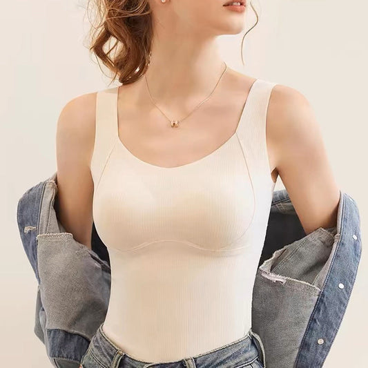 💖Christmas Big Sale 50% OFF🌹[Women’s Gift] Thickened Warm Tank Top with Shelf Bra