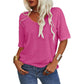🏆Last Day 50% Off✨Women's Solid Color V-Neck T-shirt