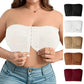 💕Hot Sale 49% OFF🔥Plus Size Strapless Front Buckle Breathable Bra