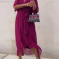 Stylish and elegant V-neck maxi dress