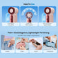 💨Mini Handheld Fan with LED Display| 🧊6 speeds, 10.7 hours of cool| Weighs nothing – goes anywhere