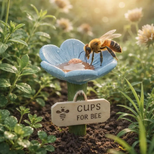 ⏳LAST DAY 49% OFF🐝Flower-Shaped Bee Watering Station💧