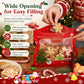 💥70% OFF!!🎁Easy Fill, Easy Seal🎅🍬Festive Self-Seal Treat Bags – Santa & Snowman Print | Resealable, Food-Safe & Perfect for Cookies, Chocolates & Little Gifts 🎅⛄
