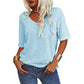 🏆Last Day 50% Off✨Women's Solid Color V-Neck T-shirt