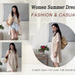 💃2026 Summer Hot Sale 70% OFF✨Women's Short Sleeve Button Down Textured Babydoll Dress Dress with Pockets