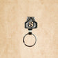 🎉Handmade Cow Tag Belt  Key Holder with Custom Initial