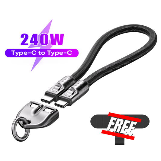 🔥Last Day 49% OFF🔥C to C 240W Charging Cable with Wearable Bracelet Design