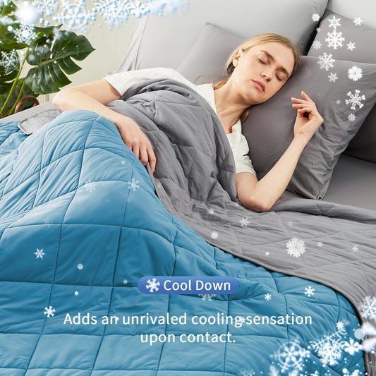 ❄️Hot Summer Sale - 50% OFF⭐Double Sided Cooling Throw Blanket, 1 Count Summer Cold Air Conditioning Blanket