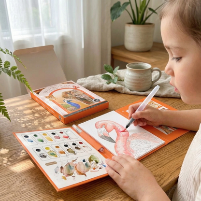 🎄Christmas Flash Sale 49% OFF 🎅 Watercolour Art Kit with Built In Paint 🌸 Ideal Christmas Present For Kids