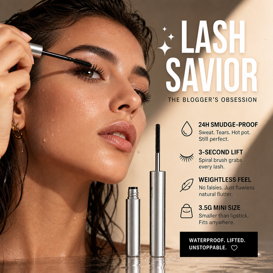 🌟LAST DAY SALE: ONLY ￡7.99!!🎁✨Waterproof Curling & Lengthening Mascara ✨