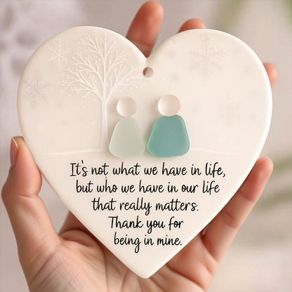 💖Wonderful Gift-50% Off⏰Heart-Shaped Sea Glass Friendship Decor🌊✨ Shaped by Nature & Crafted by Hand💝
