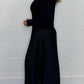 🏆Hot Sale-50% OFF🔥❤️‍🔥Women's Solid Color Long Sleeve Jumper & Pleated Bottom Dress