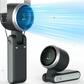 🌞Hot Sale 50% OFF🎁 ❄️Summer Savior A Hand-sized Hair Dryer💨5-Speed Foldable Handheld Fan Portable Design, Perfect Summer Companion!