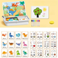 🤩🏆Magnetic Puzzles Face Dress Up Travel Game Double Side Preschool Educational Learning Toy for Kids