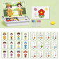 🤩🏆Magnetic Puzzles Face Dress Up Travel Game Double Side Preschool Educational Learning Toy for Kids