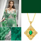 🔥 Italian Crafted Vintage Emerald Jewellery Set