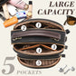 Classic Multifunctional Compartments Adjustable Wide Shoulder Strap PU Leather Crossbody Bag👍Free Shipping