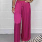 🔥Hot Sale🔥Stylish Drawstring Waist Straight Leg Smooth Loose Trousers with Pockets