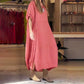 🔥Women's Breathable Side Button Adjustable Sleeve Dress
