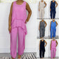 🌷Summer Specials🍃Casual Sleeveless Loose Top and Pants Suit
